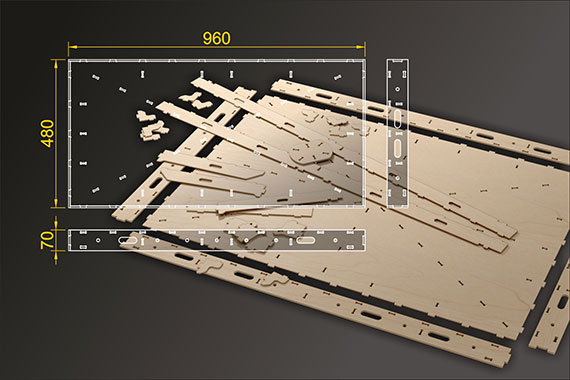 Bausatz: Segmentbau 480x960 mm
